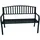 FRG Gartenbank 2-sitzer 127 x 63 x 85 cm Schwarz
