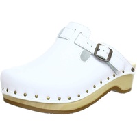 Berkemann Unisex Riemen-Toeffler Clogs, Weiß (weiß 100), 44 EU