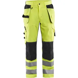Warnschutz Handwerkerhose mit Ventilation "1565" - D112 - gelb/schwarz