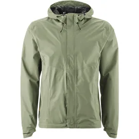 Gonso Save Jacket Essential M, Herren Regenjacke wind- und wasserdicht, Radjacke mit Kapuze grün