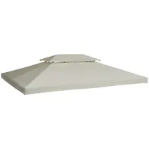 Outsunny Ersatzdach 300 x 400 cm 1 Stück Beige
