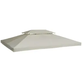 Outsunny Ersatzdach 300 x 400 cm 1 Stück Beige