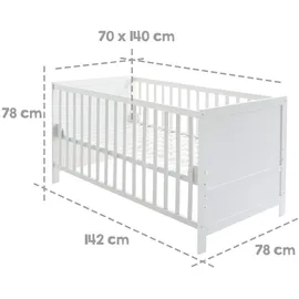 roba Komplettbettset Sterne grau (0191W-4V191)