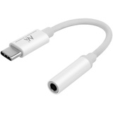 Maclean Brackets Maclean MCTV-847 USB Typ-C auf 3,5 mm Miniklinken-Adapter USB-C auf 3,5‐mm-Kopfhöreranschluss Adapter Klinkenanschluss Miniklinke USB-C-Stecker Kompatibel mit Samsung Huawei usw.