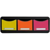 Exacompta Organizer Schubladenbox TOOLBOX 29,5 x 37,5 x 15 cm 3-tlg. bunt