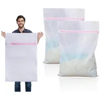 dmjia 2er Set Wäschenetz XXL 60x90cm, Wäschebeutel für Waschmaschine