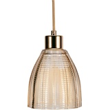 Pauleen Gleaming Gold Pendelleuchte max25W E27 Pendellampe Kristall-Look Glas/Gold/Messing 230V Glas