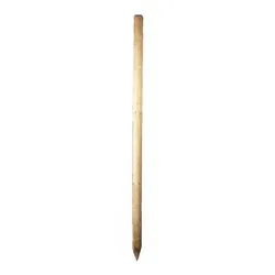 Rundholz ø 6 x 100 cm - druckimprägnierte Kiefer, Rundholzpfähle für Gartenprojekte – Rundholzposten als Palisade und Sichtschutz