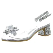 LAURA VITA Damen Sandalen #SeoVarYear# für Damen, silber, 40 EU
