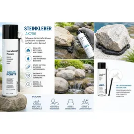 AquaForte Aquarien-Substrat Aquaforte Steinkleber Bachlaufsteinkleber Teichbau Teichrandgestaltung
