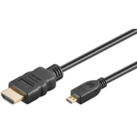 Pro Goobay 53787 HDMI-Kabel 5 m HDMI - Micro HDMI 2.0 - Display Kabel - 5m - Schwarz