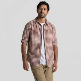 Craghoppers Nosilife Nuoro Check Langarmhemd - Red Beach Check - M