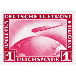 Die einzige Zeppelin-Einzelbriefmarke!