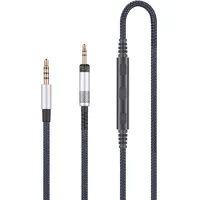 Audio Ersatzkabel kompatibel mit Sennheiser HD598 HD598 SE, HD518 HD598 Cs, HD599 HD569 HD579 Kopfhörer, Audiokabel kompatibel mit iPhone mit In-Line Mikrofon Fernbedienung Lautstärkeregler