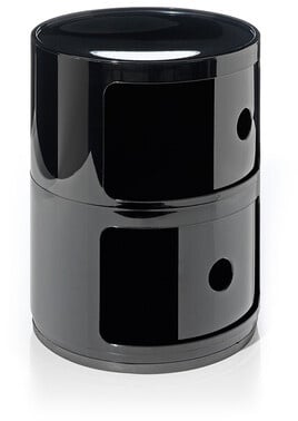 Kartell Container Componibili schwarz, Designer Anna Castelli Ferrieri, 40 cm