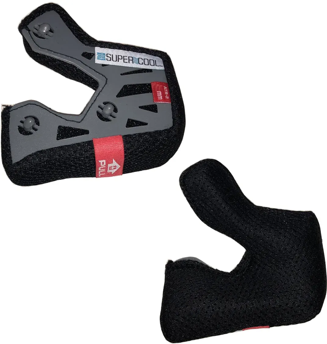 6D ATR-2 Motocrosshelm Super Cool Wangenpolster Set - 50mm
