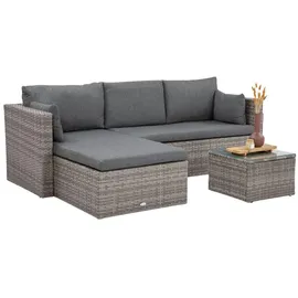 beautysofa SEVILLA Loungeset grau