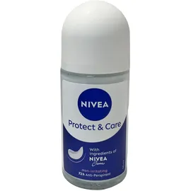 NIVEA Deodorant Damen Protect & Care Roll-On, 50 ml, 3 Stück