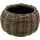 wdmt Rattan Drypot Kugel Ø 29 x 19 cm Grau