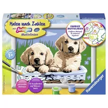Ravensburger Süße Hundewelpen Malen nach Zahlen 10 St. mehrfarbig