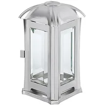 METALLWARENFABRIK MOLL Grablaterne Edelstahl, Glas, Metall silber