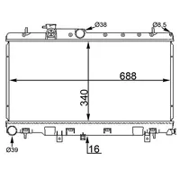 Mahle CR 1560 000S Kühlmittelkühler