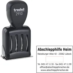 trodat Datumstempel mit Text, individualisierbar Classic 2910 P10 ohne Logo