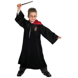 Rubie ́s Kostüm Harry Potter Gryffindor Kinderrobe, Hochwertiger Harry Potter-Robe aus samtweichem Stoff schwarz 122-128
