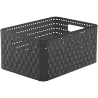 Rotho Aufbewahrungskorb Country 11 l 32,8 x 23,8 x 16 cm anthrazit