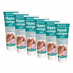 HOTREGA® Handcreme Handreiniger Handwaschpaste Hautreiniger Hautpflege 2in1 6x 250ml Tube