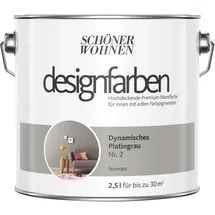 Schöner Wohnen Designfarben 2,5 l dynamisches platingrau