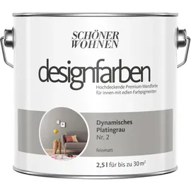 Schöner Wohnen Designfarben 2,5 l dynamisches platingrau