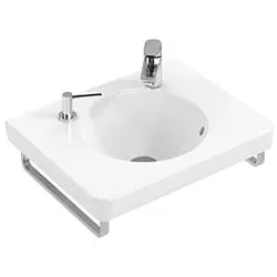 Villeroy & Boch Handtuchhalter 929640D7  Edelstahl hochglanz poliert, Montage seitlich