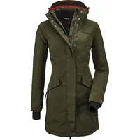 KILLTEC Damen Parka Grindavik WMN CT B - Funktionsparka mit abzippbarer Kapuze - Damen Jacke ist wasserdicht, dunkeloliv, 40,