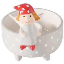 Boltze home Kerzenhalter mit Engel Malena, Farbe:Grau