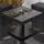 GGM Möbel Bistro Loungetisch 70 x 70 x 41 cm Wenge/Schwarz