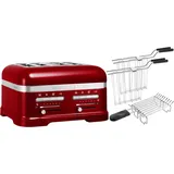 KitchenAid Paket 2, 4-Scheiben Toaster Artisan 5KMT4205 Farbe:Liebesapfelrot