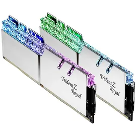 G.SKILL Trident Z Royal F4-3600C16D-32GTRSC Speichermodul 32 GB 2 x 16 GB DDR4 3600 MHz DDR4-RAM, DIMM), RAM, Silber 32GB Kit DDR4-3600 CL16