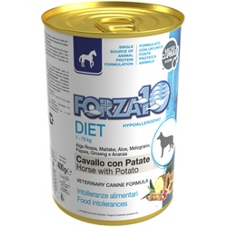 6x 400g Forza 10 Diet Low Grain Pferd & Kartoffel Hundefutter nass