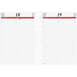 Rido Tageskalendarium 1 Tag/Seite, 1 Seite Wochenplanung vor jeder Woche 14,8x20,8cm A5 2026