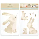 LITTLE DUTCH WD340023 Wandsticker/Wandaufkleber Baby Bunny - Newborn Naturals