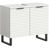 VCM Waschbeckenunterschrank weiß ¦ Maße (cm): B: 70 H: 59