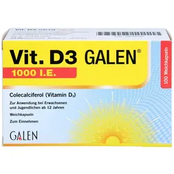 Vit. D3 Galen 1000 I.e. Weichkapseln