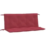 vidaXL Bankauflage 120 x 50 x 7 cm rot 2 St.