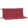 vidaXL Bankauflage 120 x 50 x 7 cm rot 2 St.