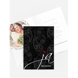 Hochzeitskarten Einladungen selbst gestalten mit Spruch und Fotos im Onlinedesigner bei Meine-Kartenmanufaktur.de