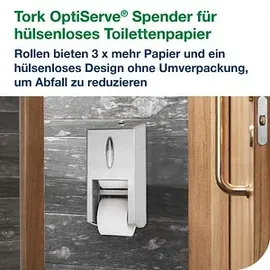 TORK Toilettenpapierspender OptiServe® T7 472019 edelstahl rostfreier Edelstahl, 1 St.