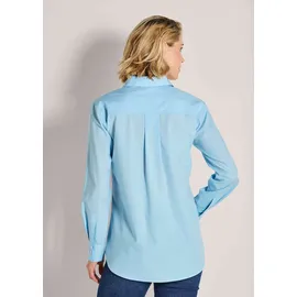 Madeleine Hemdbluse Elegante Langarmbluse mit Hemdkragen Blau 42