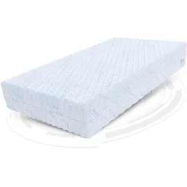 Fdm Taschenfederkernmatratze, Weiß, Textil, H2 + H3, Füllung: Taschenfederkern summer 7 Zonen H4 29 cm Kokos Visco Latex Polyurethanschaum silver