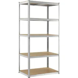Lagerregal Basic 200 x 100 x 60 cm - Silber